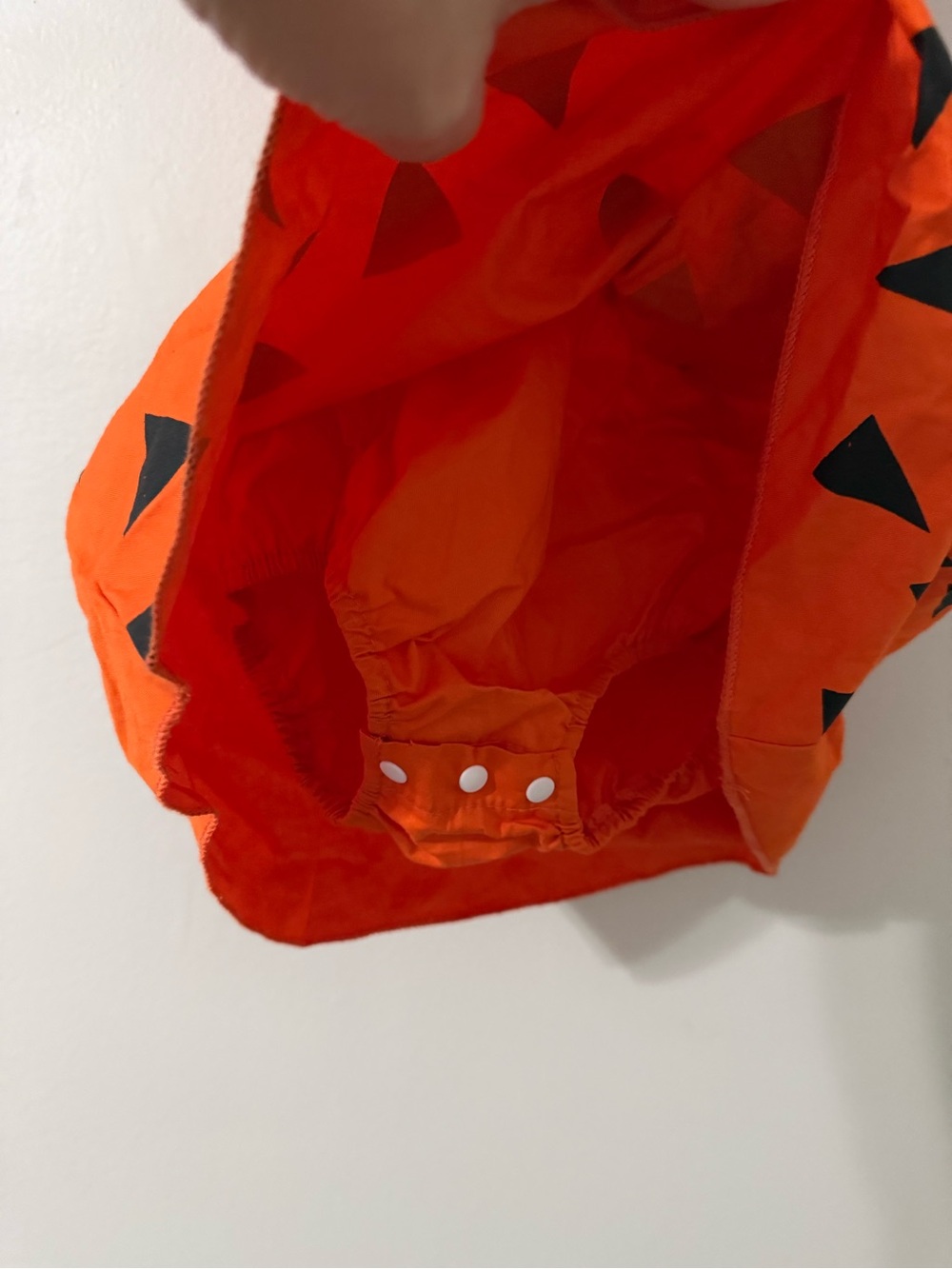 Pebbles Flintstone Baby Costume 9-12M Orange Caveman Dress Halloween - Picture 3 of 6
